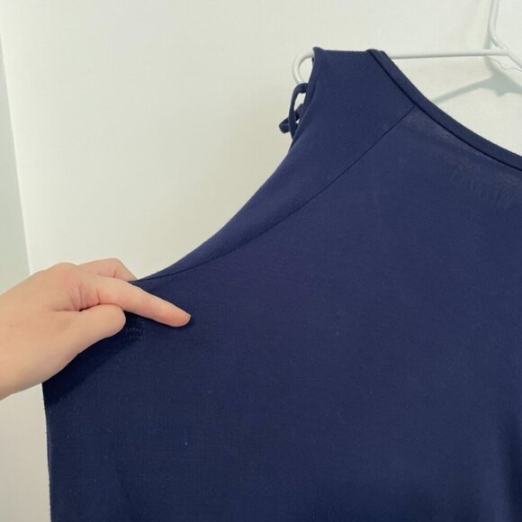 TORRID 2 Plus Size Disney the Little Mermaid Ursula Navy Lattice Sleeve Top 2X - Picture 13 of 16